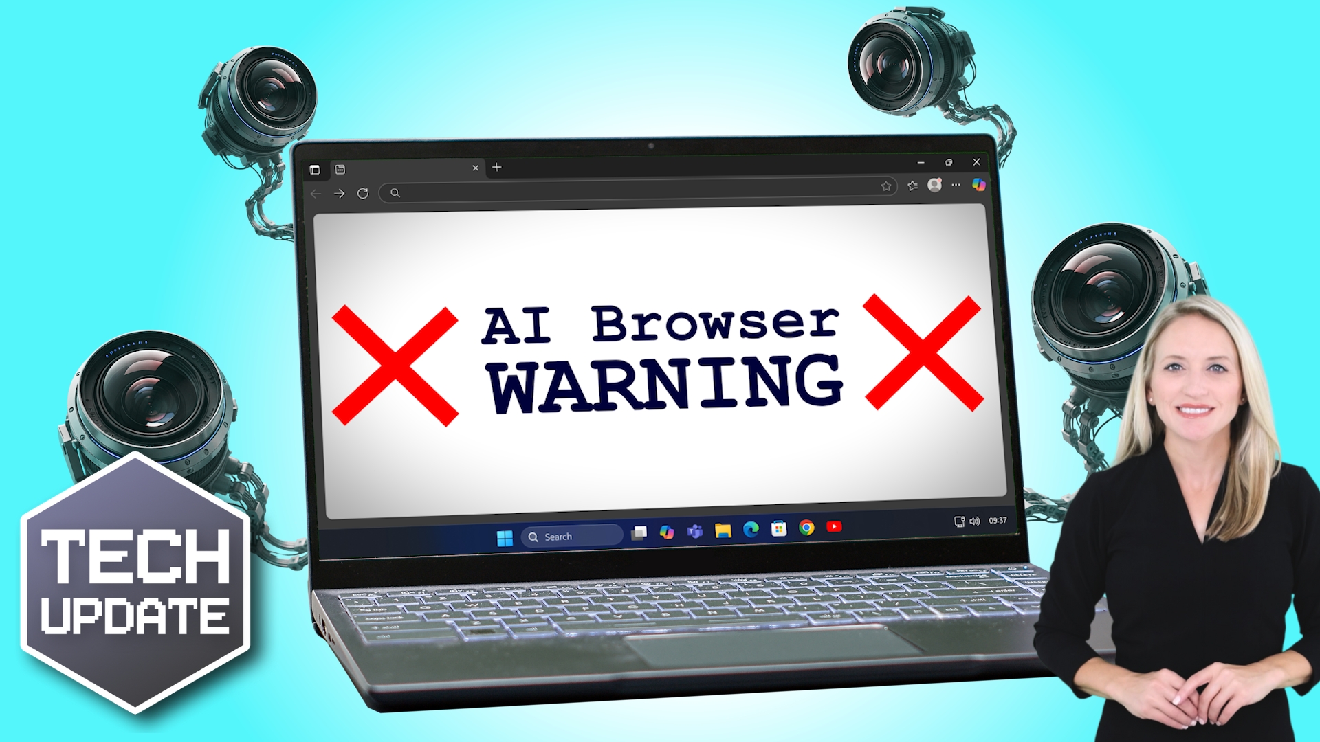 AI Browsers at Work: Security Risks