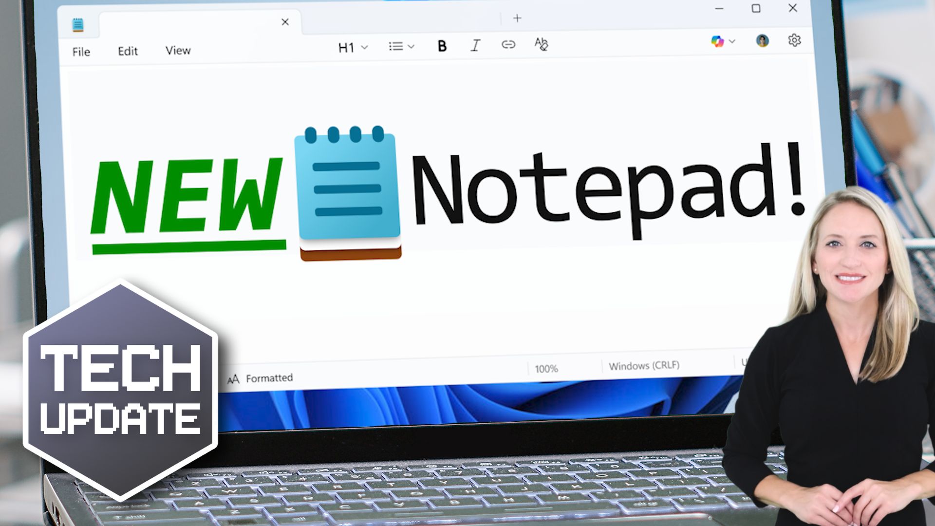 Notepad Update Adds Simple Formatting Tools